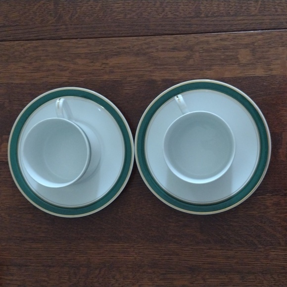 Vintage Crown Porcelain Prestige Demitasse Tea Cup Saucers - Picture 2 of 4